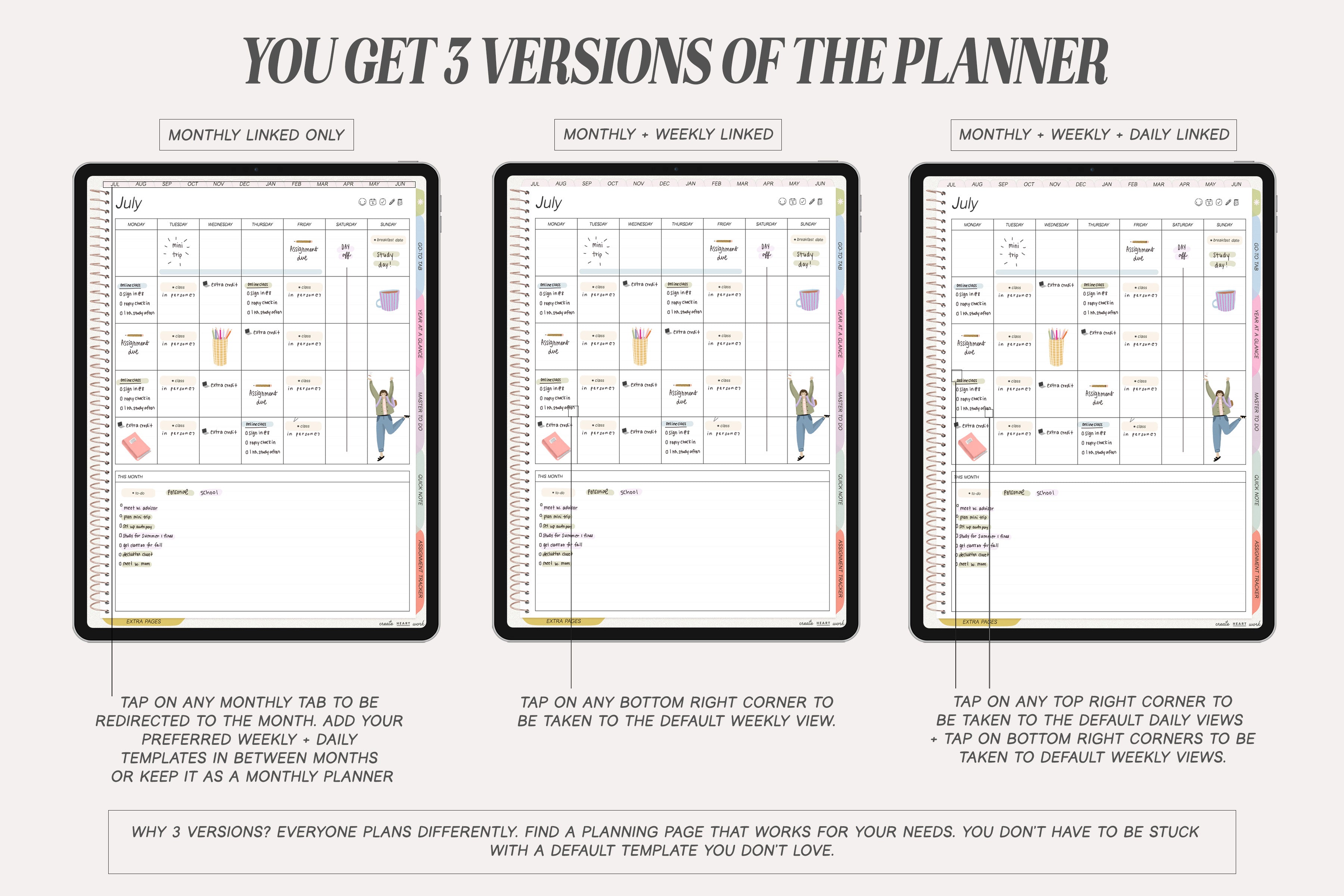 PM Routine Script Stickers Perfect for Any Planner White or Clear