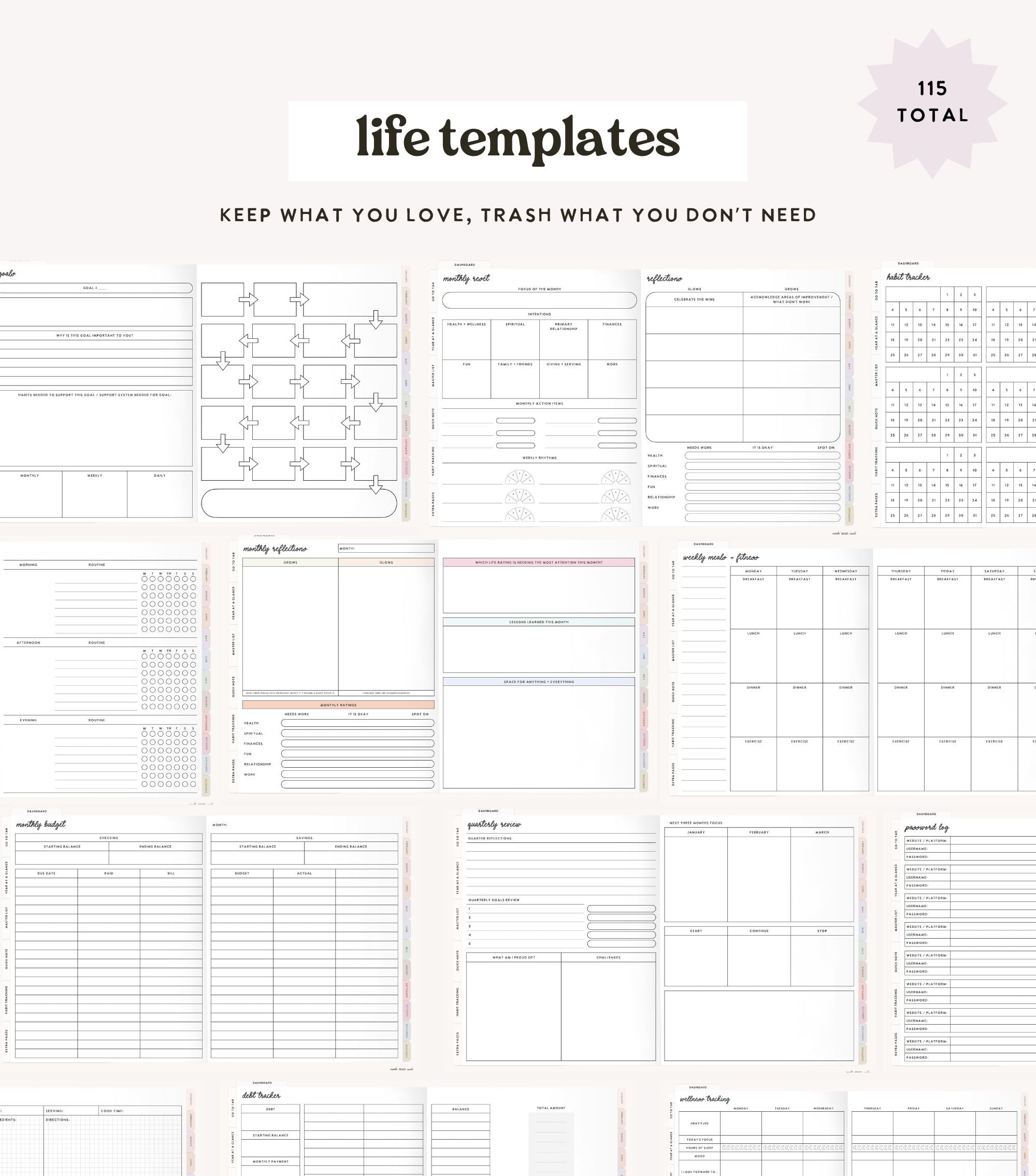 2025 Heart Work Life Planner (January start)