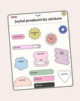 Joyful Productivity Sticker Set