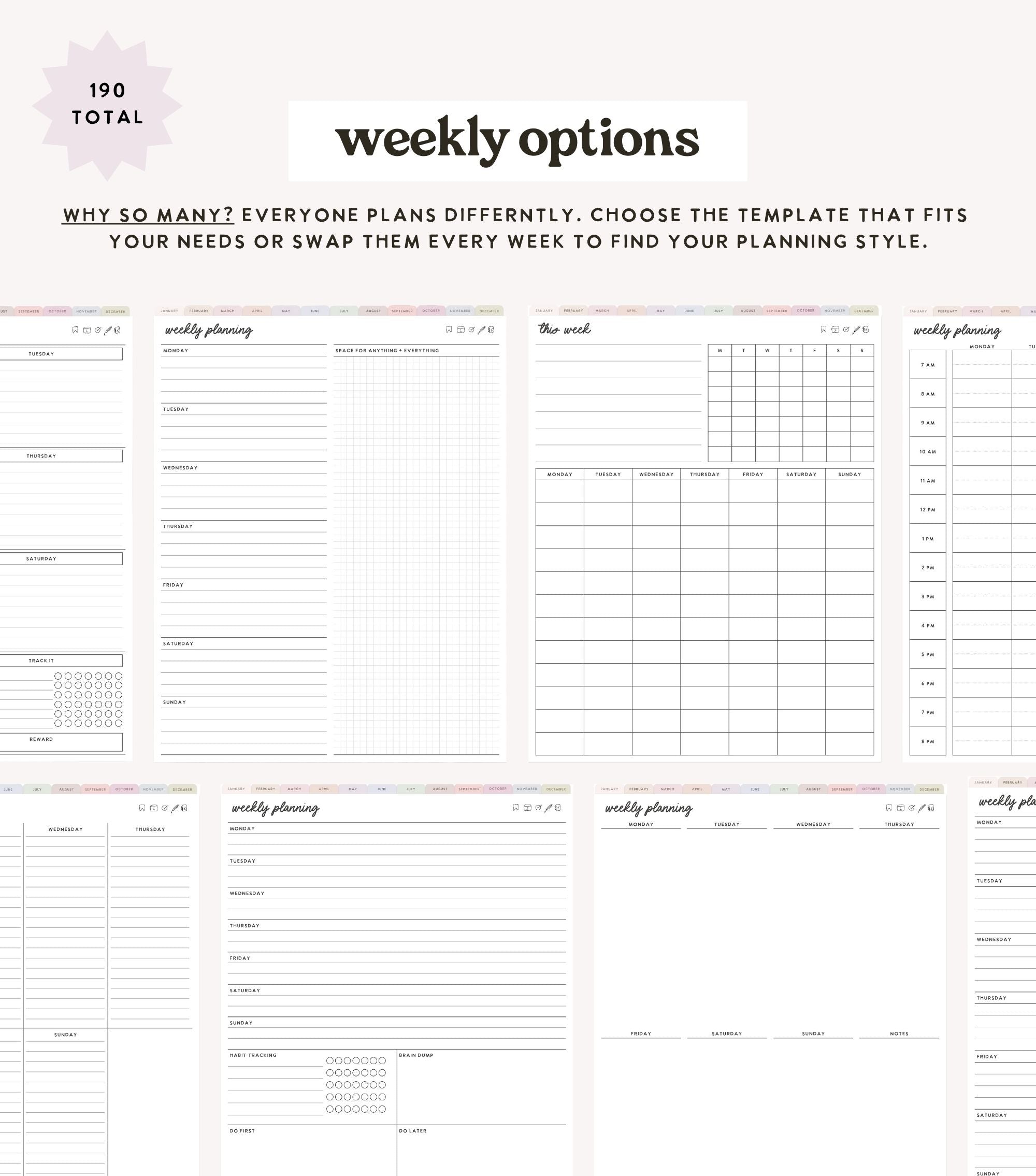 2025 Heart Work Life Planner (January start)