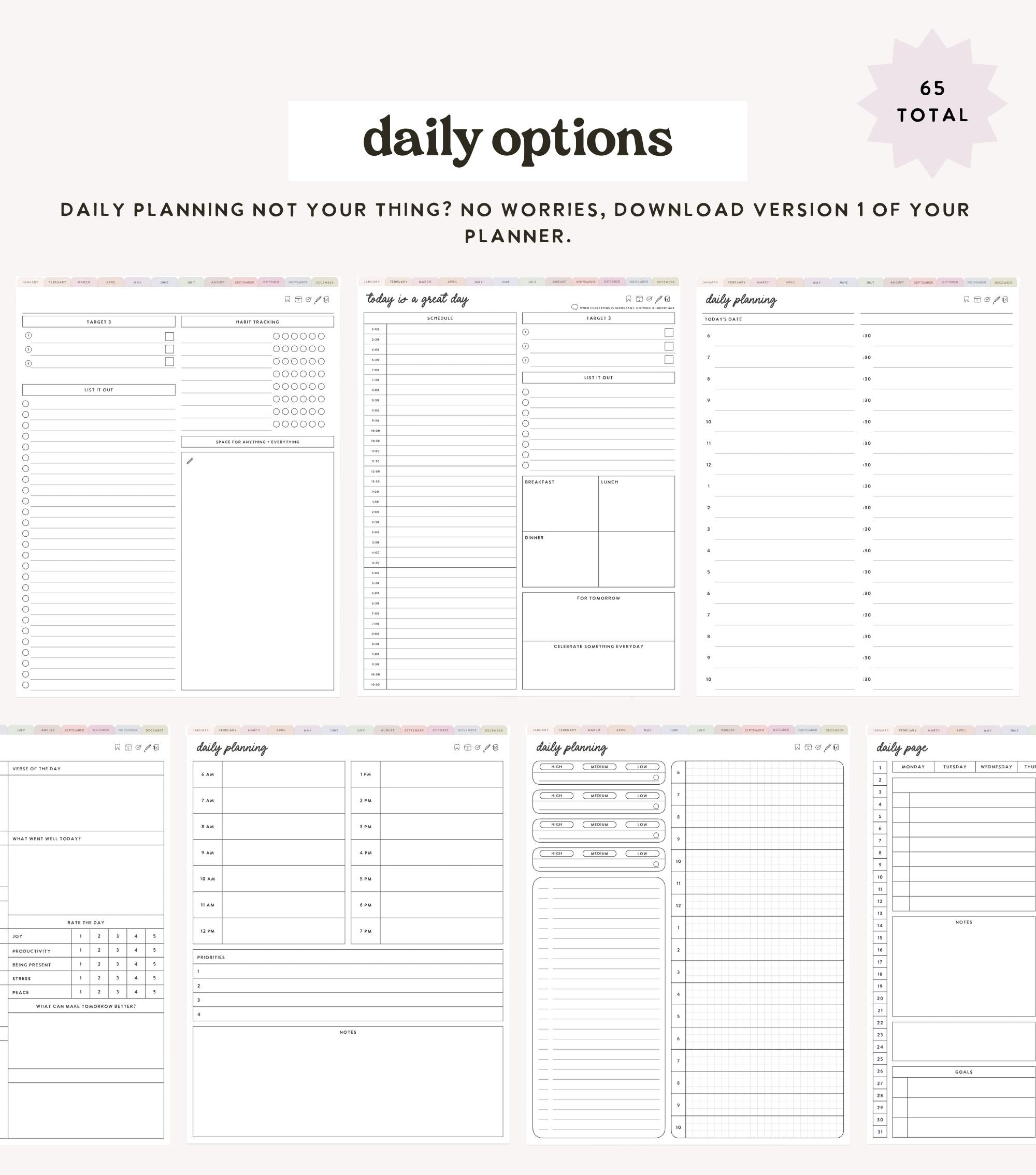 2025 Heart Work Life Planner (January start)