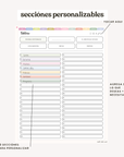 Spanish Heart Work Planner