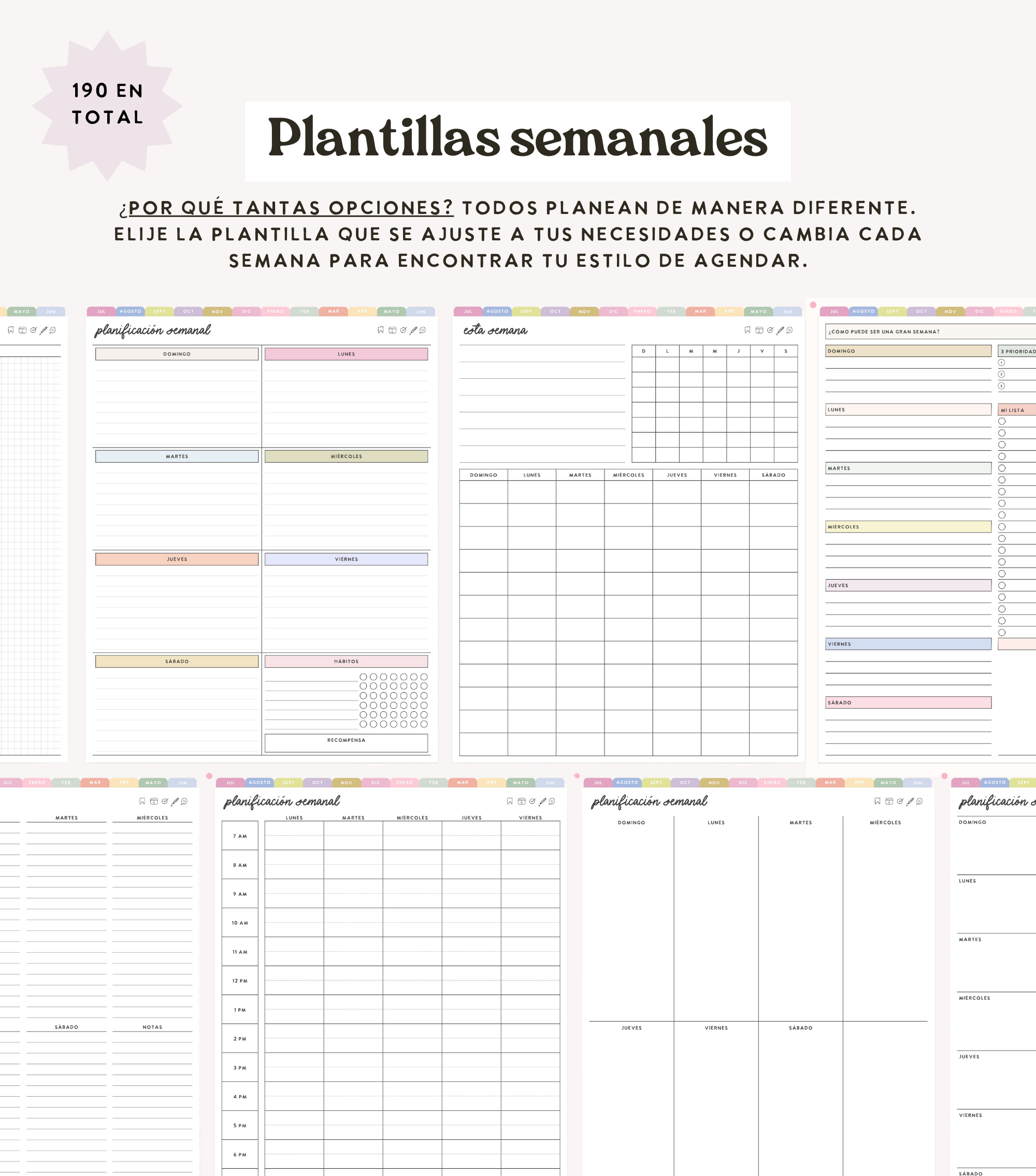 Spanish Heart Work Planner