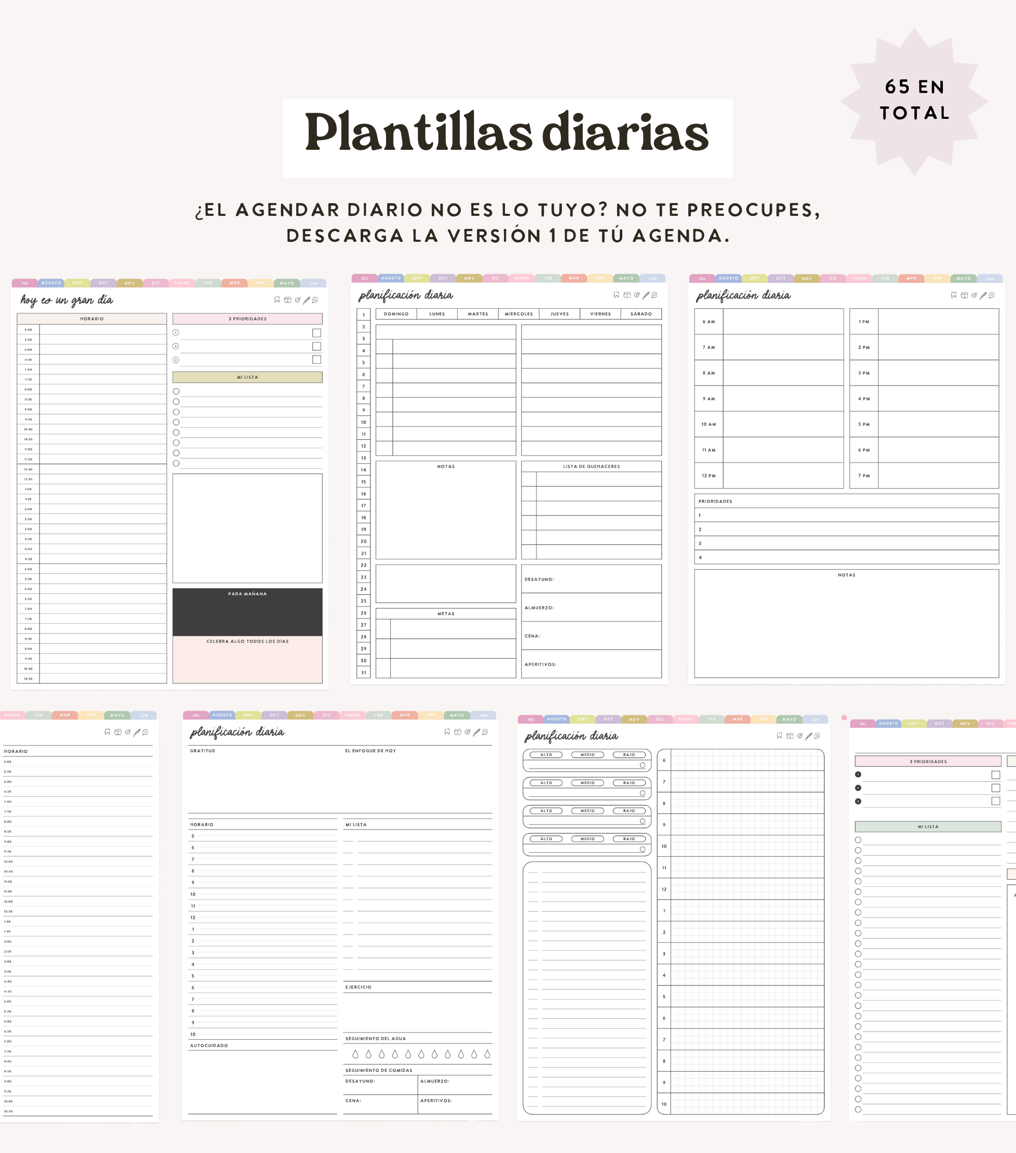 Spanish Heart Work Planner