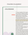 Colossians |  Digital Journaling Bible | Book of Colossians